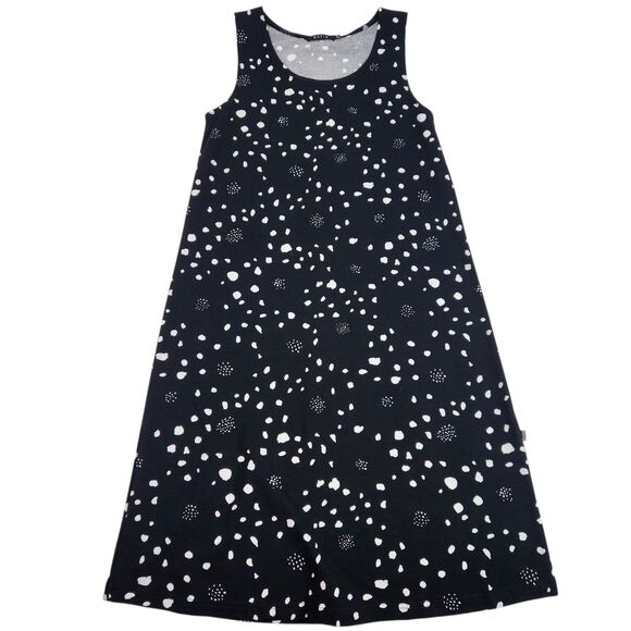 RATIA‎ Dress Womens Extra Small Black White Sleeveless A-Line Polka Dot Pattern - Picture 1 of 10